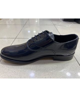 Buty męskie Joyce granatowe ze skóry spazzolato – Elegancja klasy premium