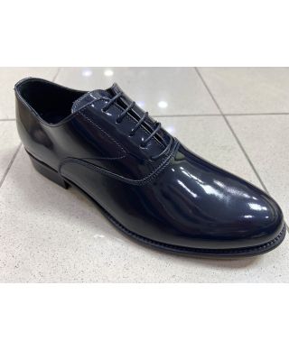 Buty męskie Joyce granatowe ze skóry spazzolato – Elegancja klasy premium