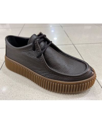 Eleganckie buty męskie z ociepleniem – Brązowe - Stringata