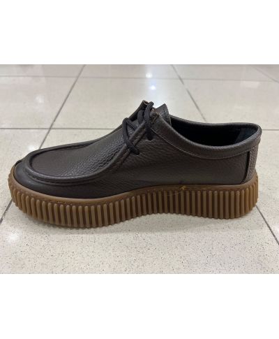 Eleganckie buty męskie z ociepleniem – Brązowe - Stringata