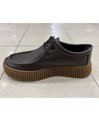 Eleganckie buty męskie z ociepleniem – Brązowe - Stringata