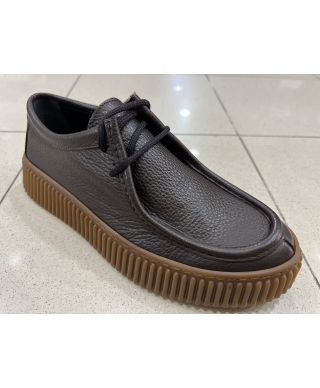 Eleganckie buty męskie z ociepleniem – Brązowe - Stringata
