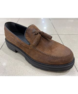 Zamszowe mokasyny męskie – Wiązane – Model Mauro - Włoska jakość, komfort i ponadczasowy styl