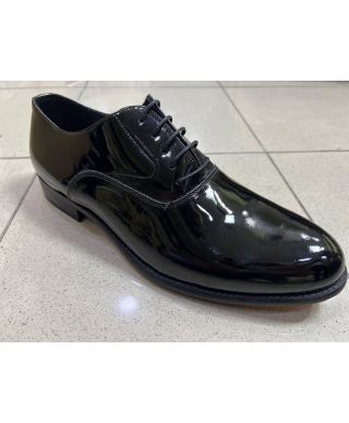 Klasyczne półbuty męskie, sznurowane - Czarne - Tipos - Made in Italy