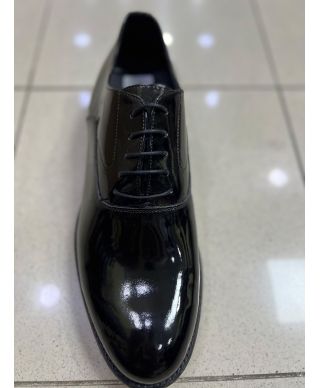 Klasyczne półbuty męskie, sznurowane - Czarne - Tipos - Made in Italy