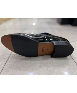 Klasyczne półbuty męskie, sznurowane - Czarne - Tipos - Made in Italy