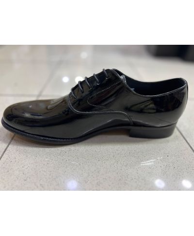 Klasyczne półbuty męskie, sznurowane - Czarne - Tipos - Made in Italy