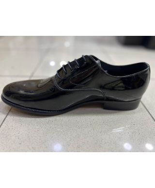 Klasyczne półbuty męskie, sznurowane - Czarne - Tipos - Made in Italy