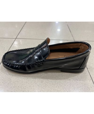 Klasyczne mokasyny męskie Savoy – Czarne, lakierowane - Styl biznesowy i komfort klasy premium