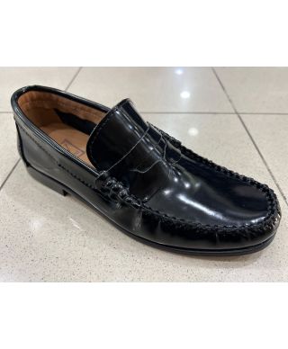 Klasyczne mokasyny męskie Savoy – Czarne, lakierowane - Styl biznesowy i komfort klasy premium