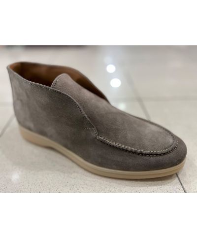 Wysokie buty męskie z antypoślizgową podeszwą – Joys w kolorze szarobrązowym