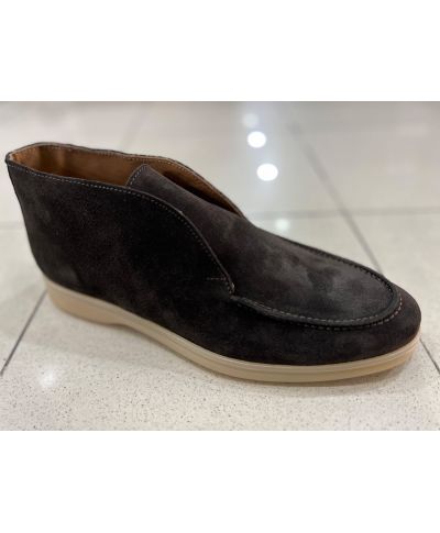 Wysokie buty męskie z antypoślizgową podeszwą – Joys w kolorze szarobrązowym