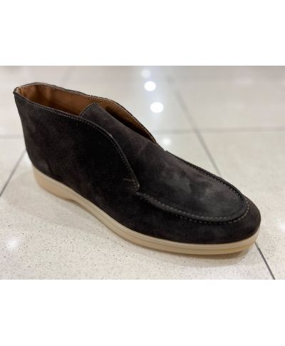 Wysokie buty męskie z antypoślizgową podeszwą – Joys w kolorze szarobrązowym