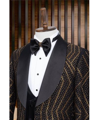 Ekskluzywny smoking męski - Memphis-  Idealny dla pana młodego i świadka