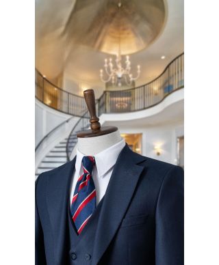 Abito blu gilet doppiopetto