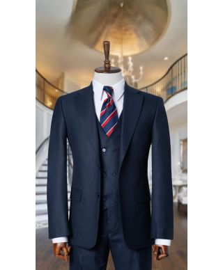 Abito blu gilet doppiopetto