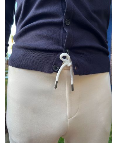 Eleganckie spodnie dresowe w odcieniu panna Fabius – Komfort od Paul Miranda