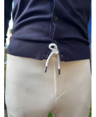 Eleganckie spodnie dresowe w odcieniu panna Fabius – Komfort od Paul Miranda