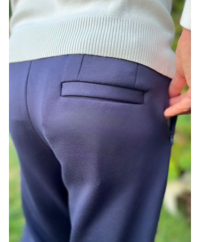 Męskie spodnie dresowe z wiązaniem Fabius w kolorze brązowym – Paul Miranda