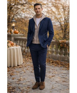 Marynarka męska, niebieska – Gun – Paul Miranda – Made in Italy