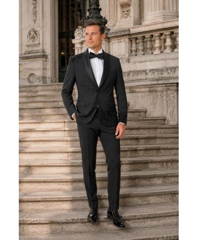 Smoking męski model San Diego - Slim DROP 6 - Luksusowy model na wyjątkowe okazje