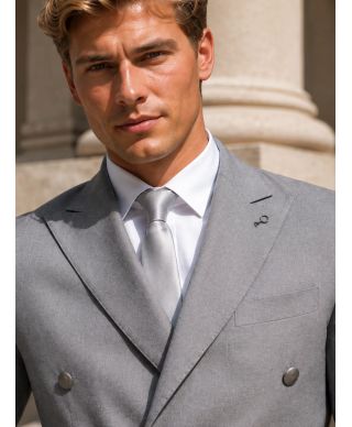 Marynarka dwurzędowa szara – PAUL MIRANDA - Made in Italy