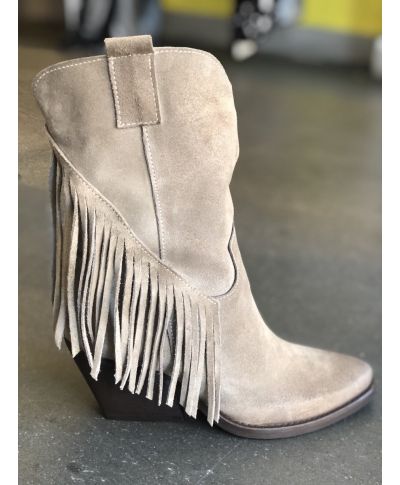 Texani con frangie - Beige