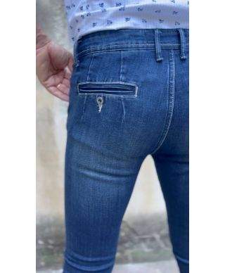 Jeans męskie Key Jey - Niebieskie, Skinny, Elastyczne i Stylowe