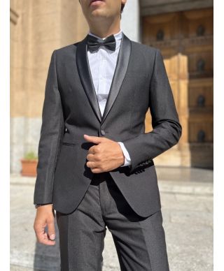 Elegancki smoking meski - Czarny