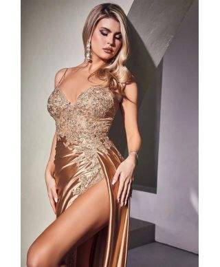Vestito da cerimonia - Oro - A sirena