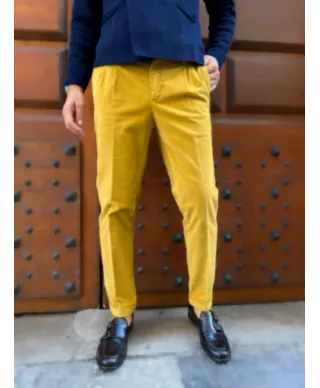 Pantaloni uomo, in velluto - Verde - Paul Miranda