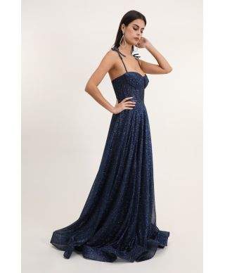Vestito diciottesimo compleanno -  blu scuro  - Gonna ampia