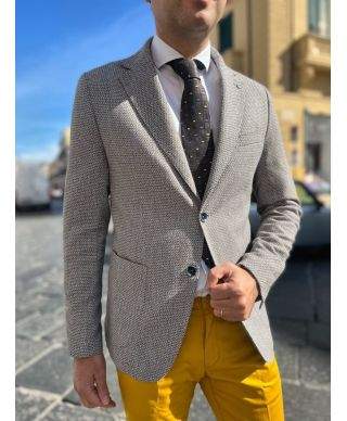 Szara marynarka męska, Paul Miranda – Made in Italy