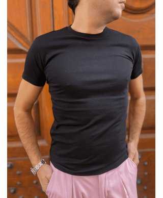 Męska koszulka T- shirt - Kolor czarny - Paul Miranda - Made in italy