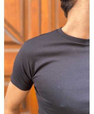 Męska koszulka T- shirt - Kolor czarny - Paul Miranda - Made in italy