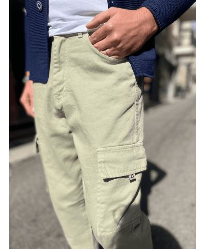 Jeans uomo con tasconi - Verde lime