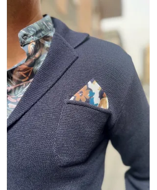 Sweter męski, kolor ciemnoniebieski - Kardigan